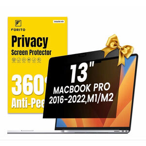 NEW FORITO MacBook Pro13” Privacy Screen Protector 360° AntiPeeping Glare Shield